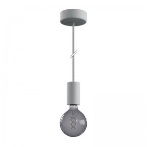 EIVA ELEGANT Suspension d'extérieur avec câble textile, rosace et douille en silicone étanche IP65