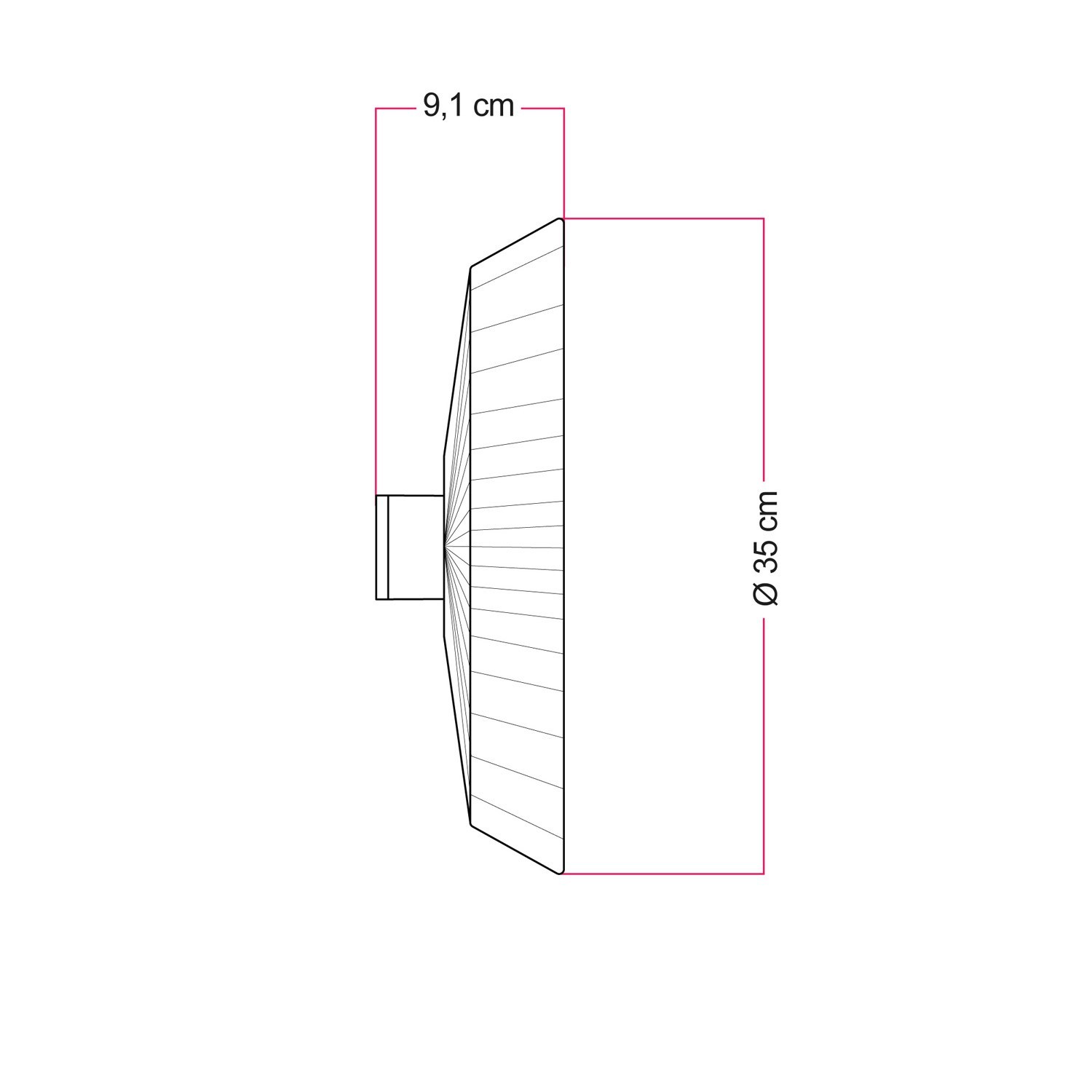 Lampada da parete e soffitto con paralume in rafia Moorea