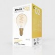 Lampadina LED Dorata Carbon Line filamento a spirale Mini Globo G45 2,2W 136Lm E14 1800K Dimmerabile - C02