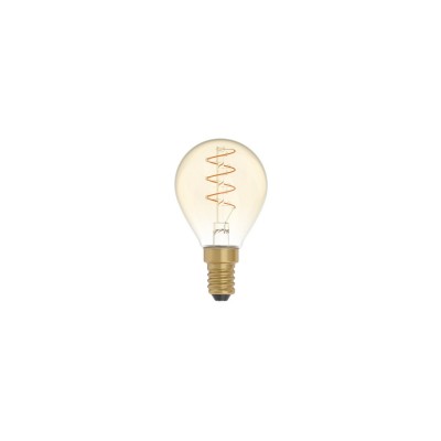 Ampoule Dorée LED Carbon Line avec filament en spirale Mini Globe G45 2,5W 136Lm E14 1800K Dimmable - C02