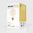 Ampoule Dorée LED Carbon Line avec filament en spirale Globe G80 4W 250Lm E27 1800K Dimmable - C05