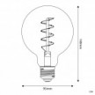 LED Glühbirne Golden Carbon Line Spiral-Filament Globe G95 4W 250Lm E27 1800K Dimmbar - C06