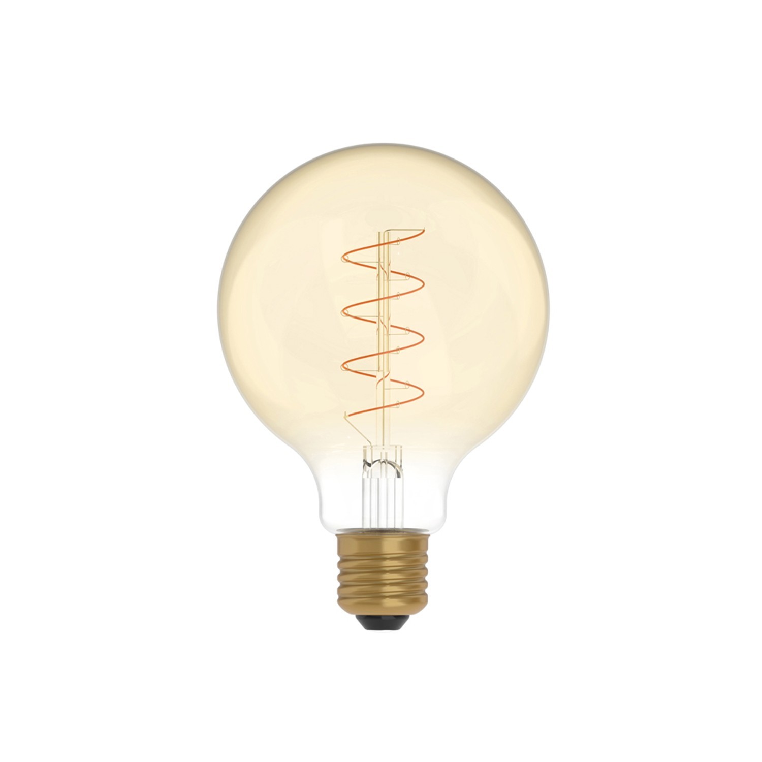 LED Glühbirne Golden Carbon Line Spiral-Filament Globe G95 4W 250Lm E27 1800K Dimmbar - C06