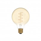 LED Glühbirne Golden Carbon Line Spiral-Filament Globe G95 4W 250Lm E27 1800K Dimmbar - C06