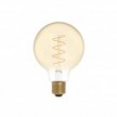 Ampoule Dorée LED Carbon Line avec filament en spirale Globe G95 4W 250Lm E27 1800K Dimmable - C06