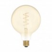 Ampoule Dorée LED Carbon Line avec filament en spirale Globe G125 4W 250Lm E27 1800K Dimmable - C07