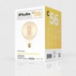 Ampoule Dorée LED Carbon Line Filament Cage Globe G125 7W 640Lm E27 2700K Dimmable - C56