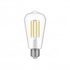 Ampoule LED Transparente Edison ST64 7W 806Lm E27 3500K Dimmable - N02