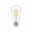 Lampadina LED Trasparente Edison ST64 7W 806Lm E27 3500K Dimmerabile - N02