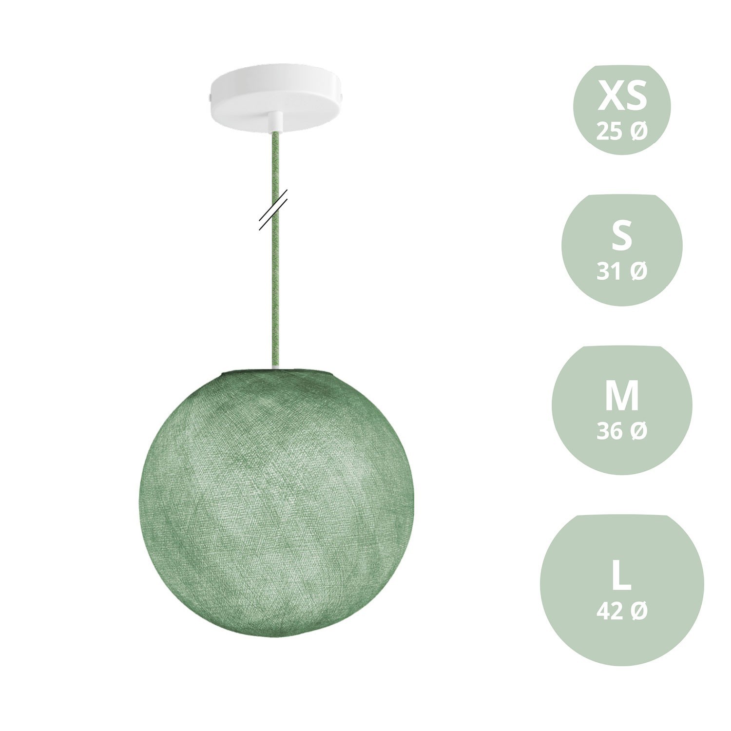 Lampe suspension avec abat-jour Sfera