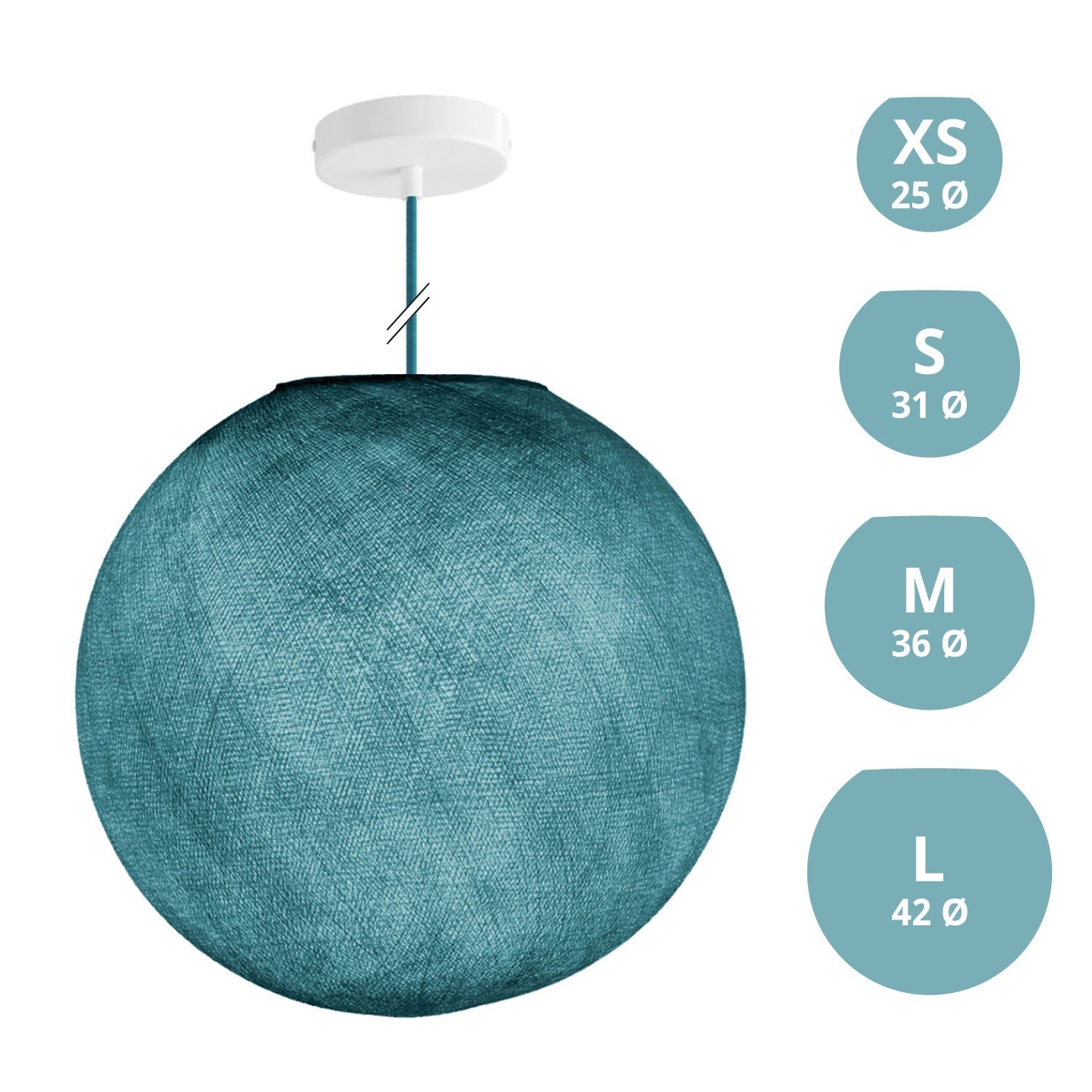 Lampe suspension avec abat-jour Sfera