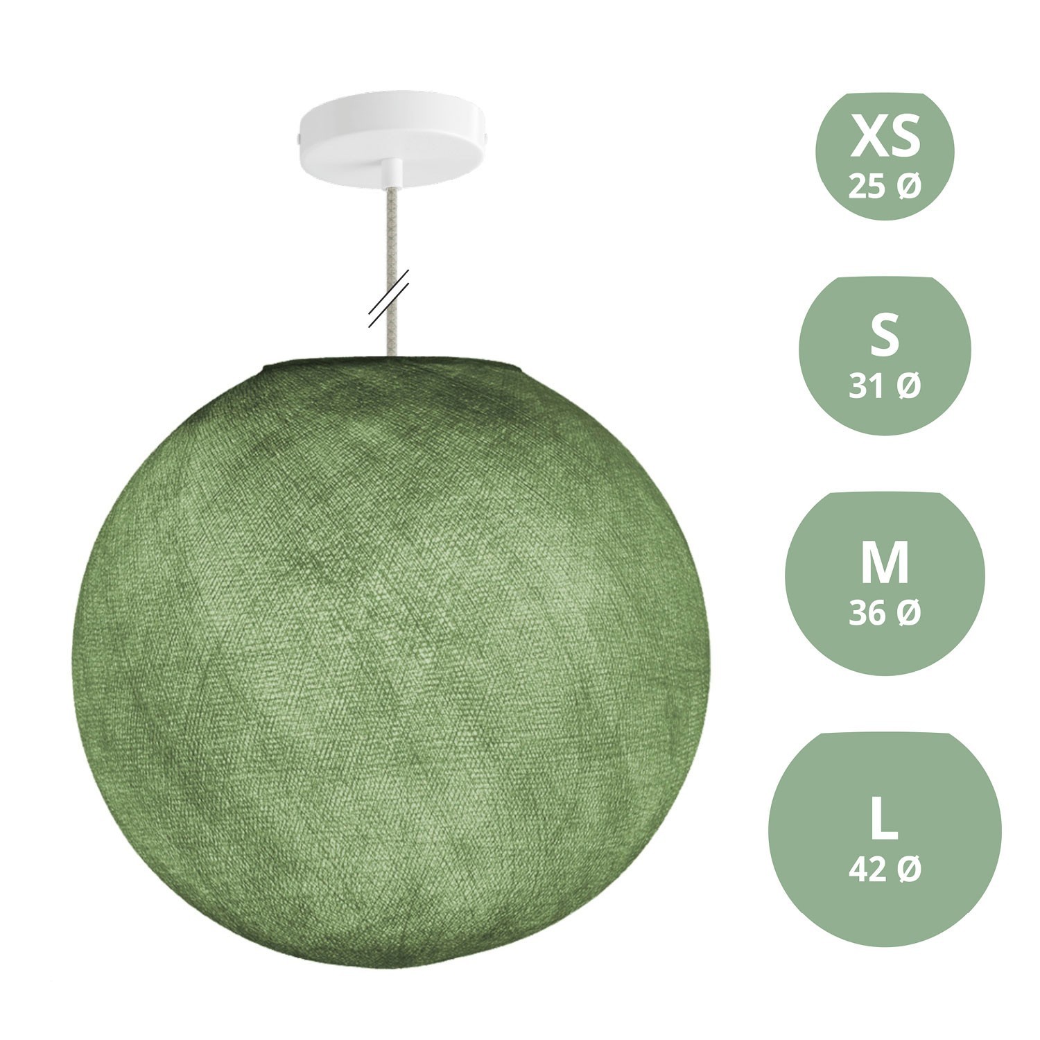 Lampe suspension avec abat-jour Sfera