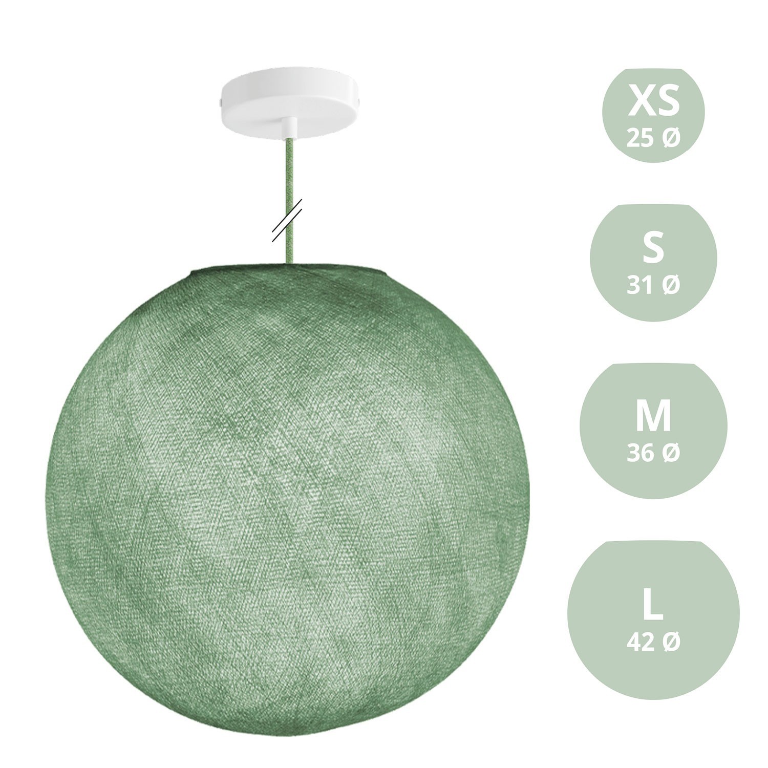 Lampe suspension avec abat-jour Sfera