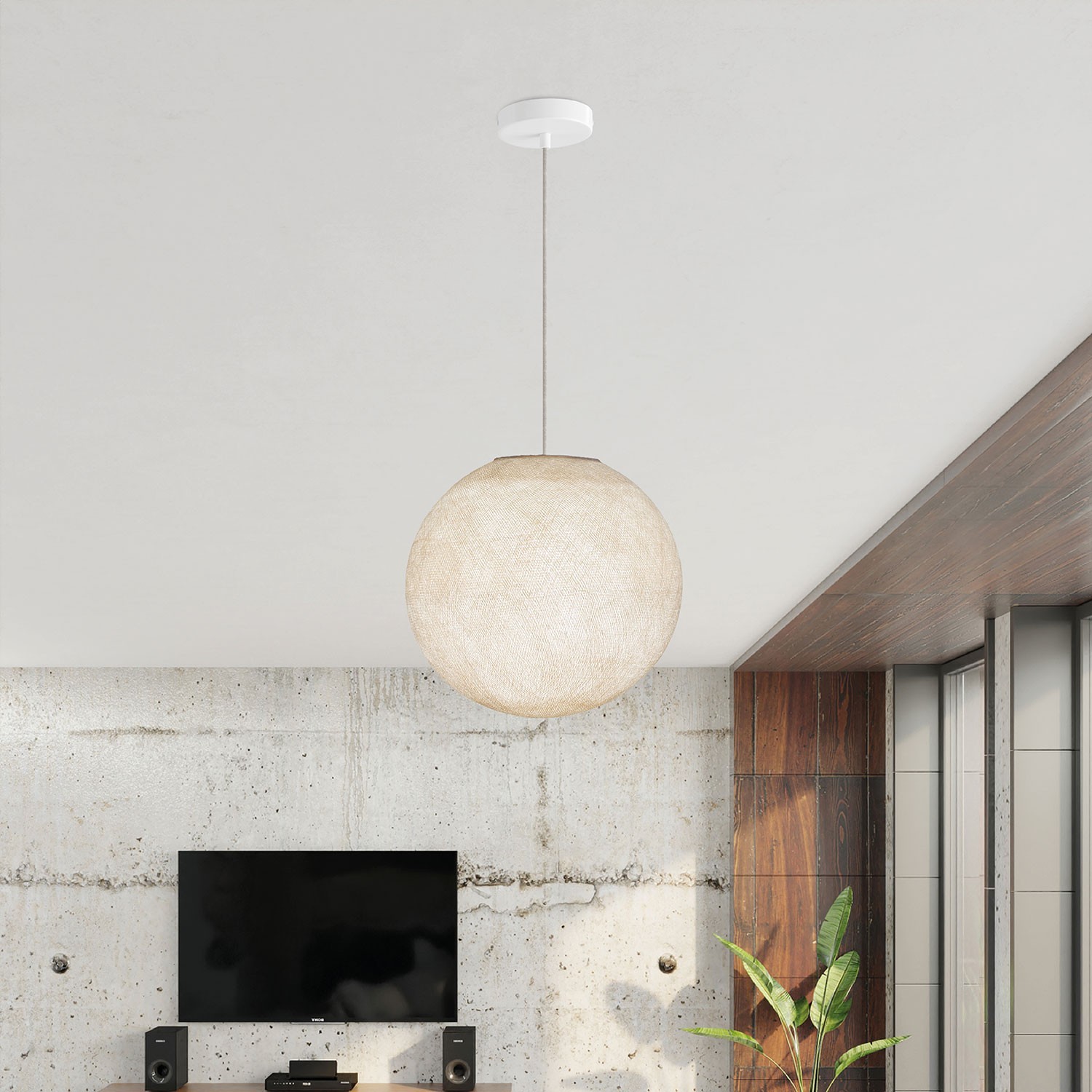 Lampe suspension avec abat-jour Sfera