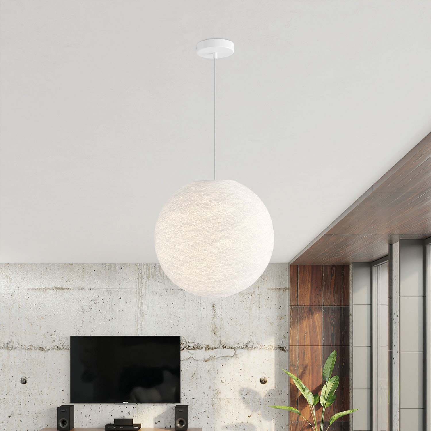 Lampe suspension avec abat-jour Sfera