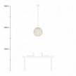 Lampe suspension avec abat-jour Sfera