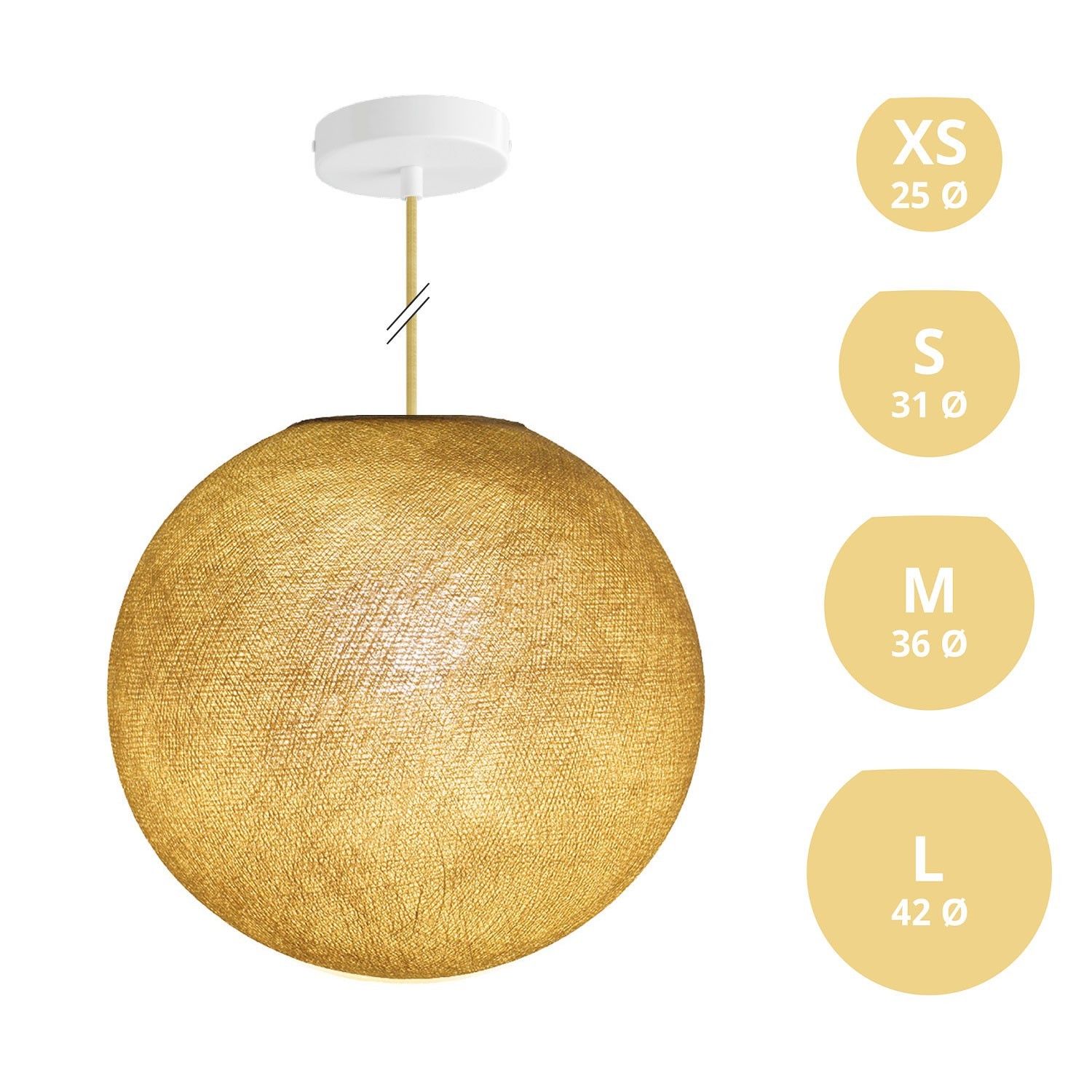 Lampe suspension avec abat-jour Sfera