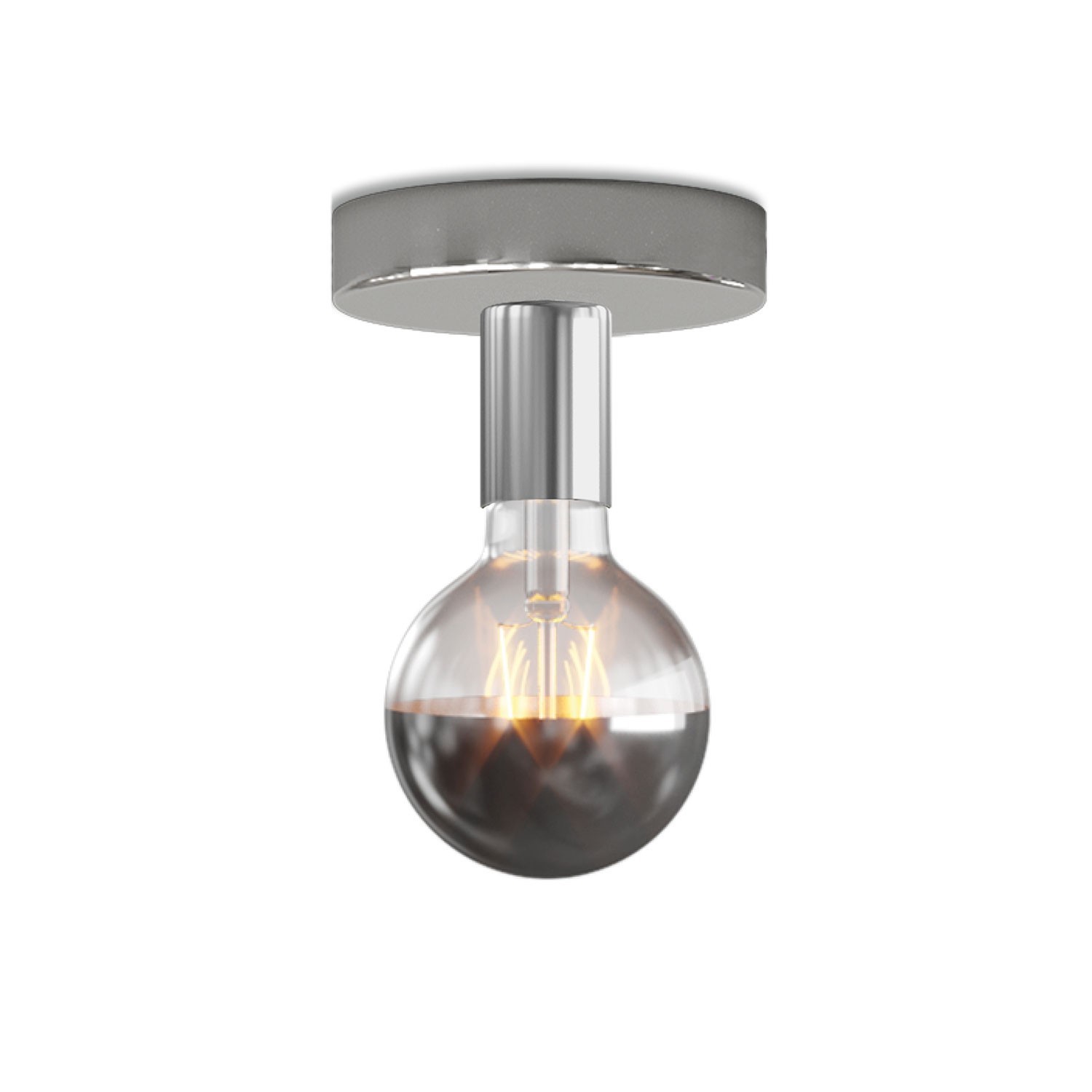 Lampe Fermaluce en métal avec ampoule Globo