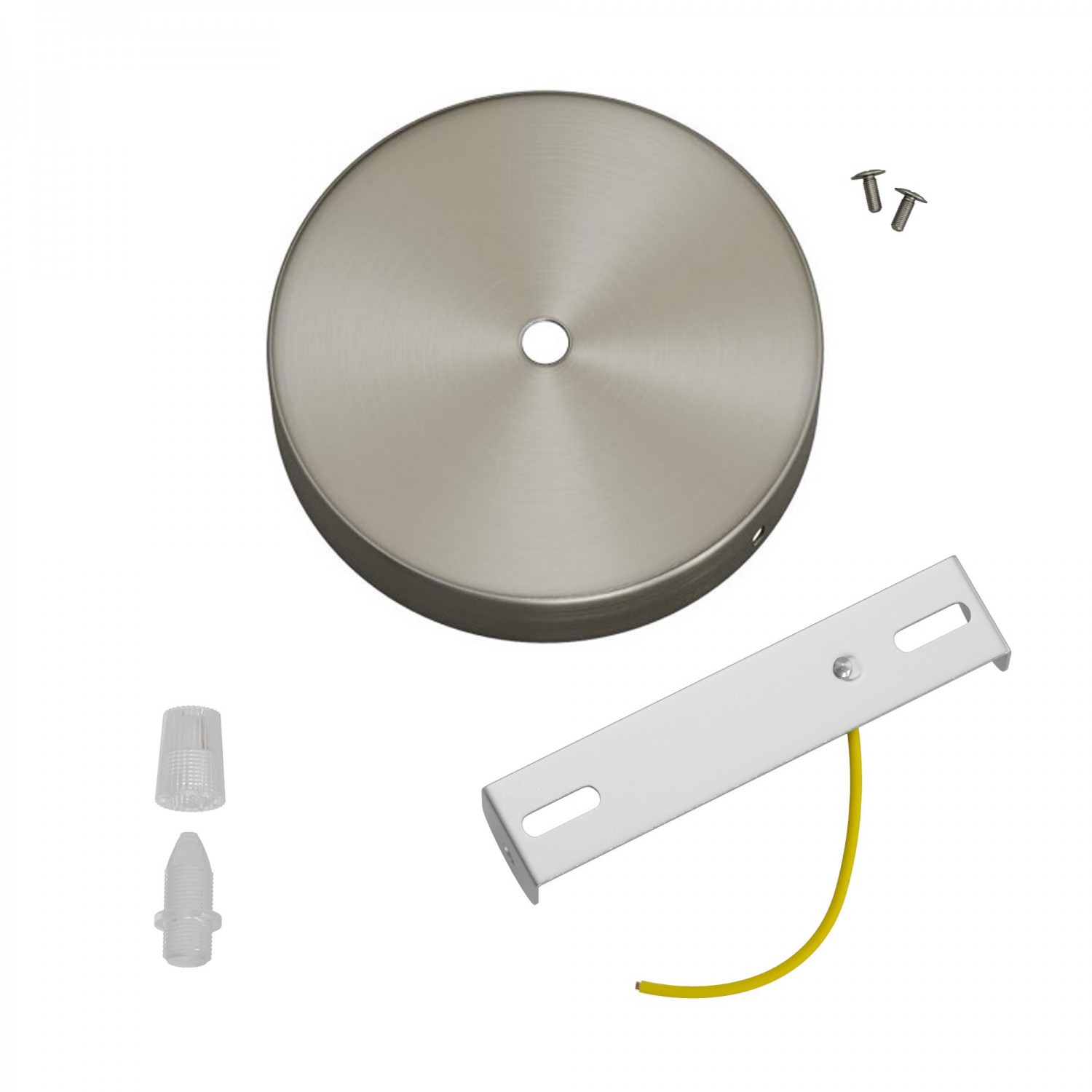 Zylindrischer Lampenbaldachin Kit aus Metall