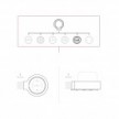 Kit prise Schuko mural et socle pour Creative-Tubes en porcelaine