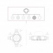 Kit prise Schuko mural et socle pour Creative-Tubes en porcelaine