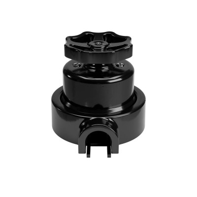 Kit interrupteur/déviateur avec bouton et base pour Creative-Tubes en porcelaine noire