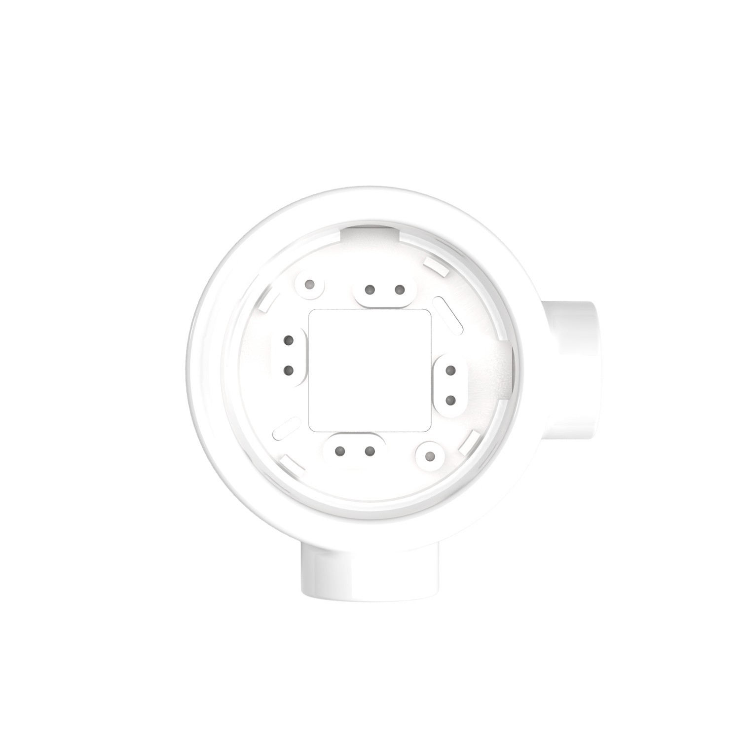 Base en porcelaine pour prise électrique et interrupteur/déviateur compatible avec Creative-Tubes - de 1 à 4 sorties