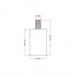 Kit douille E27 cylindrique en métal