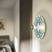 Lampada da parete o soffitto con paralume a effetto maiolica - Waterproof IP44