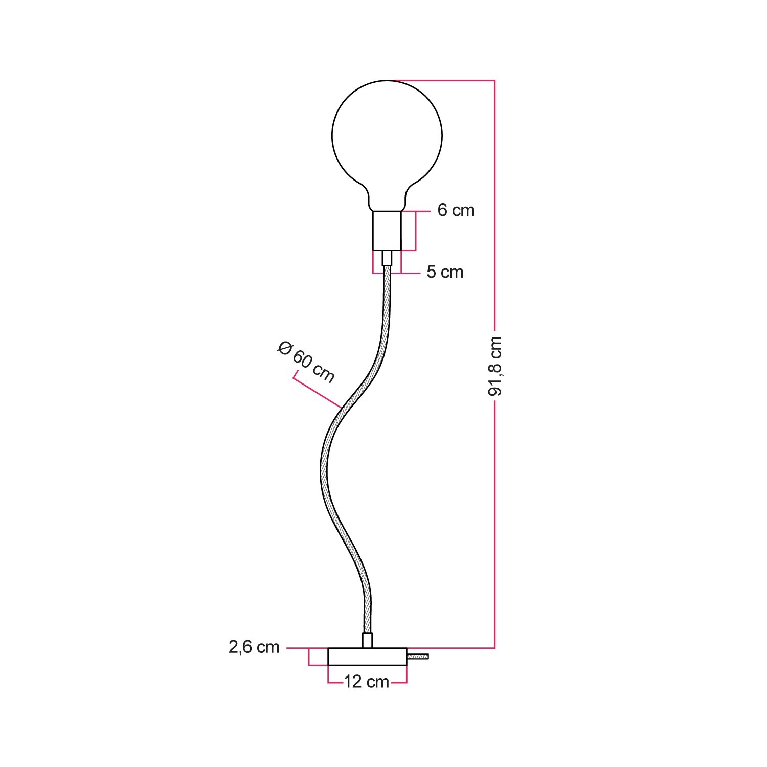 Lampada da tavolo snodabile in legno a luce diffusa - Table Flex Wood