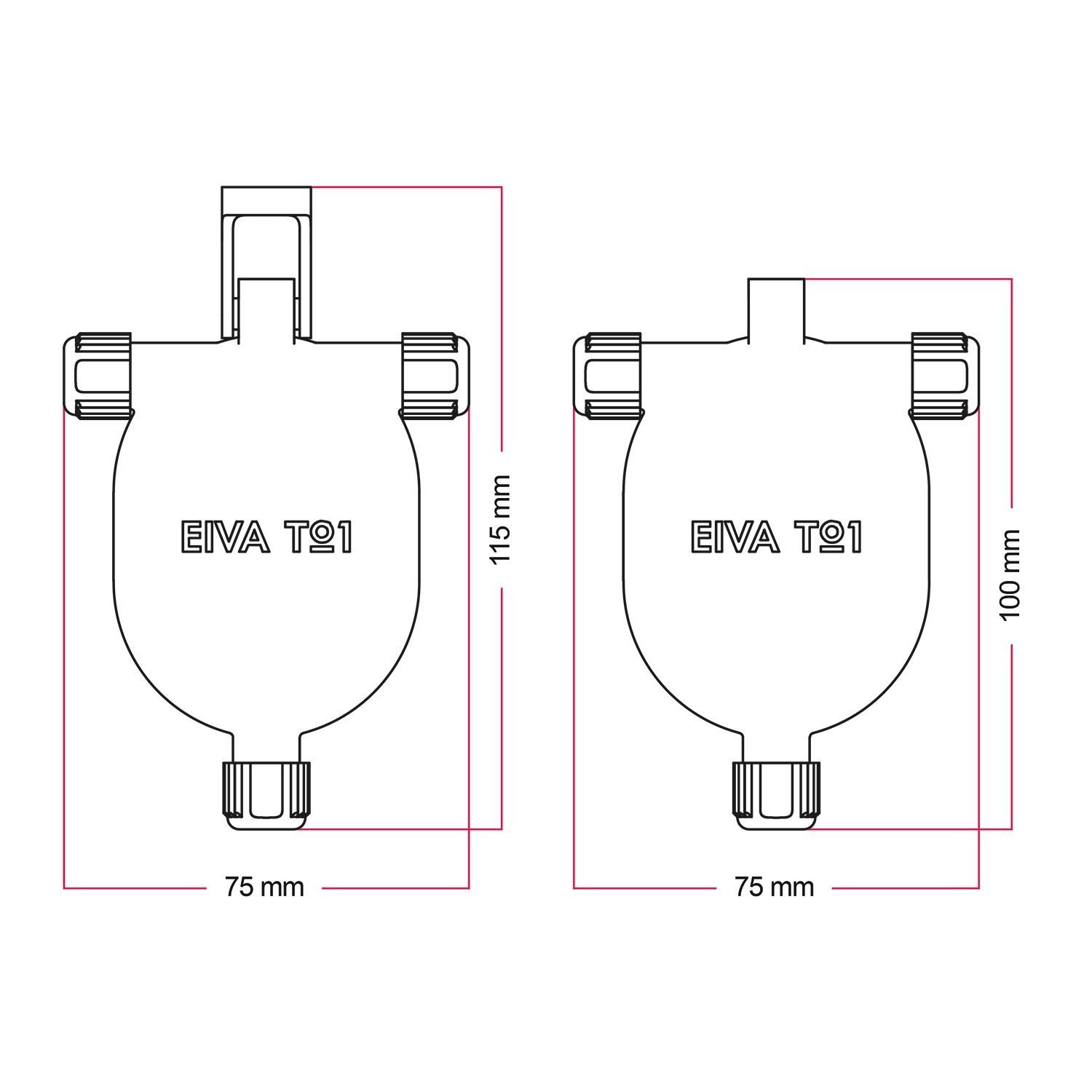 EIVA-3, giunto a 3 vie per esterno IP65 a scatto