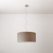 Lampada a sospensione con paralume in tessuto Cilindro Medium - Made in Italy