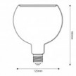 Lampadina LED Trasparente Ghost Line CRI 90 G125 4,5W 300Lm E27 2200K Dimmerabile - G05