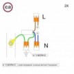 Kit di collegamento WAGO compatibile con cavo 2x per Rosone ad 1 foro