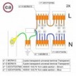 Kit de connexion WAGO compatible avec câble 2x pour Rosace à 7 trous