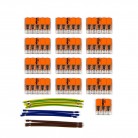 Kit de connexion WAGO compatible avec câble 3x pour Rosace à 13 trous