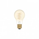 Ampoule Dorée LED Carbon Line avec filament en spirale Goutte A60 4W 250Lm E27 1800K Dimmable - C03