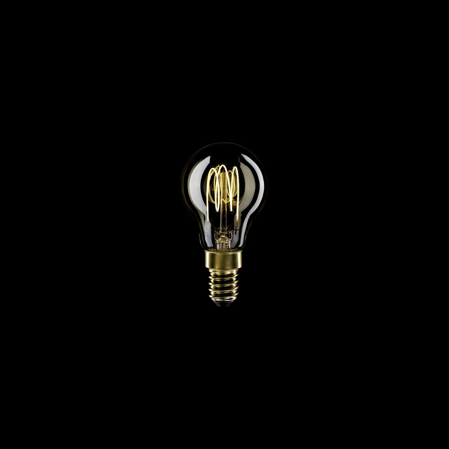 LED Glühbirne Golden Carbon Line Cage Filament Mini Globe G45 3,4W 300Lm E14 2700K Dimmbar - C52