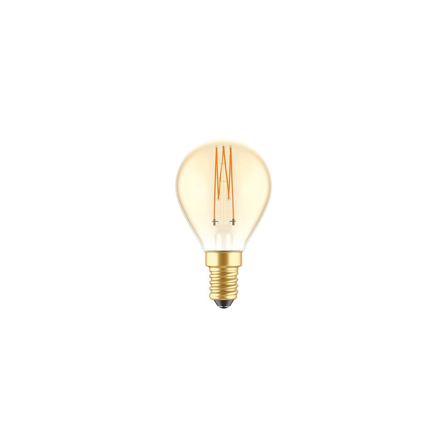 Ampoule Dorée LED Carbon Line Filament Cage Mini globe G45 3,4W 300Lm E14 2700K Dimmable - C52