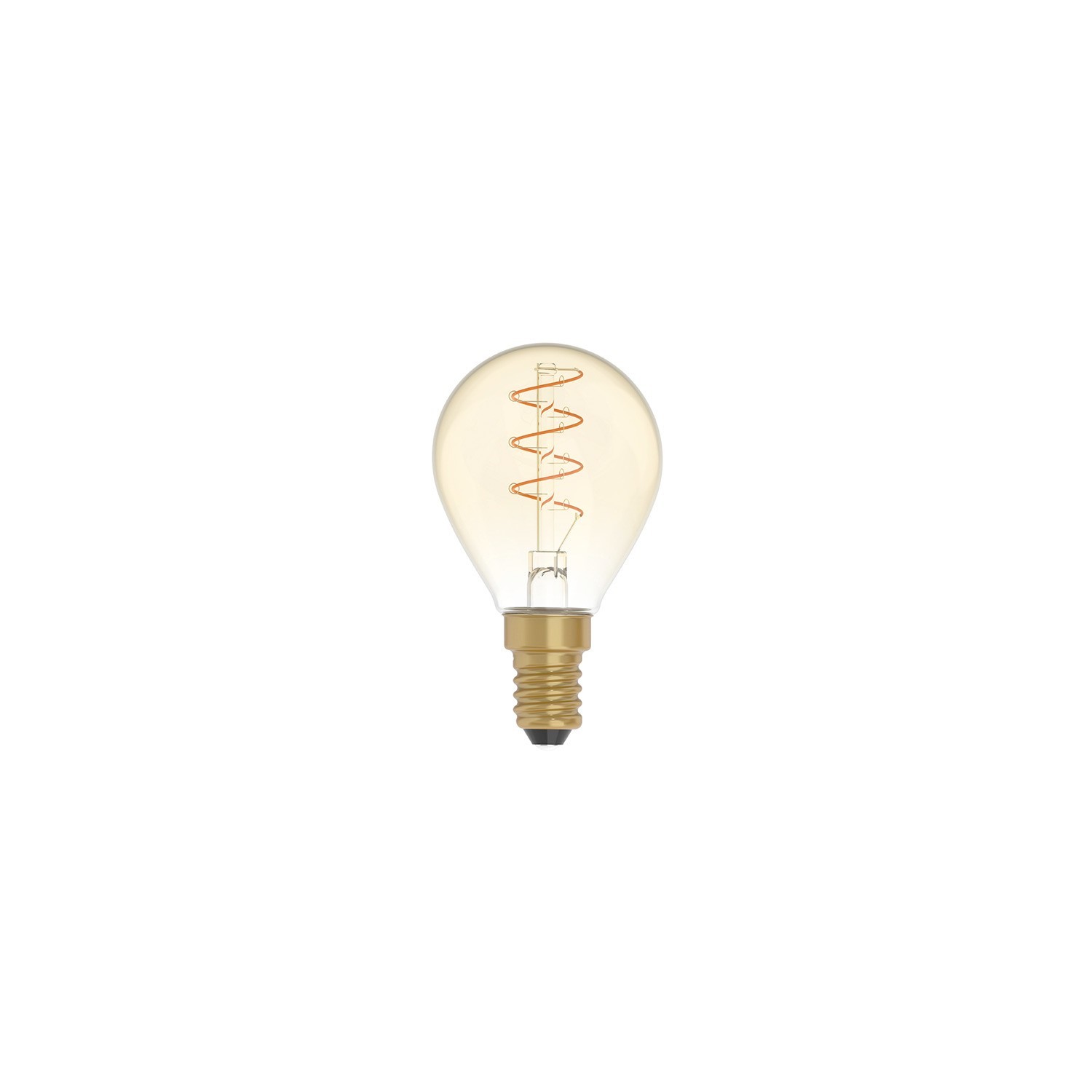 Ampoule Dorée LED Carbon Line avec filament en spirale Mini Globe G45 2,2W 136Lm E14 1800K Dimmable - C02