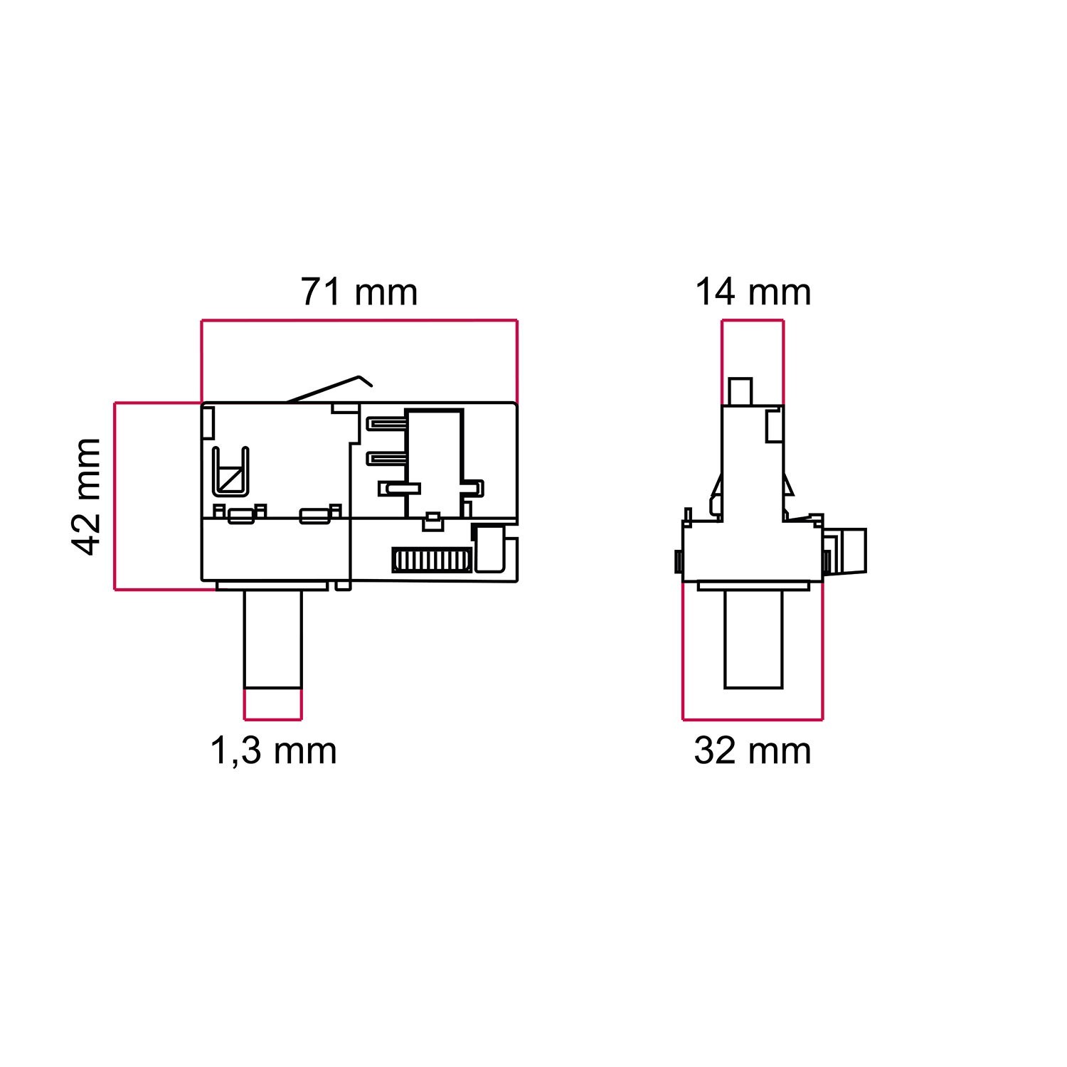 Powergear-Adapter für 3-Phasen-Stromschienen - für Aufhängung