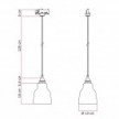 Hängeleuchte mit Schirm Vaso und Schienenadapter