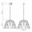 Lampada a sospensione con paralume Dome per binari