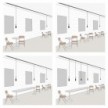 Suspension pour rails avec abat-jour Swing Pastel