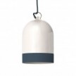 Paralume Campana Mini XS bicolore in ceramica, collezione Materia - Made in Italy