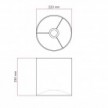 Lampenschirm Cilindro M aus Stoff mit E27 Fassung - Made in Italy