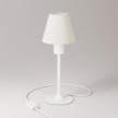 Lampe de table MAG-Y avec socle rond en métal et abat-jour