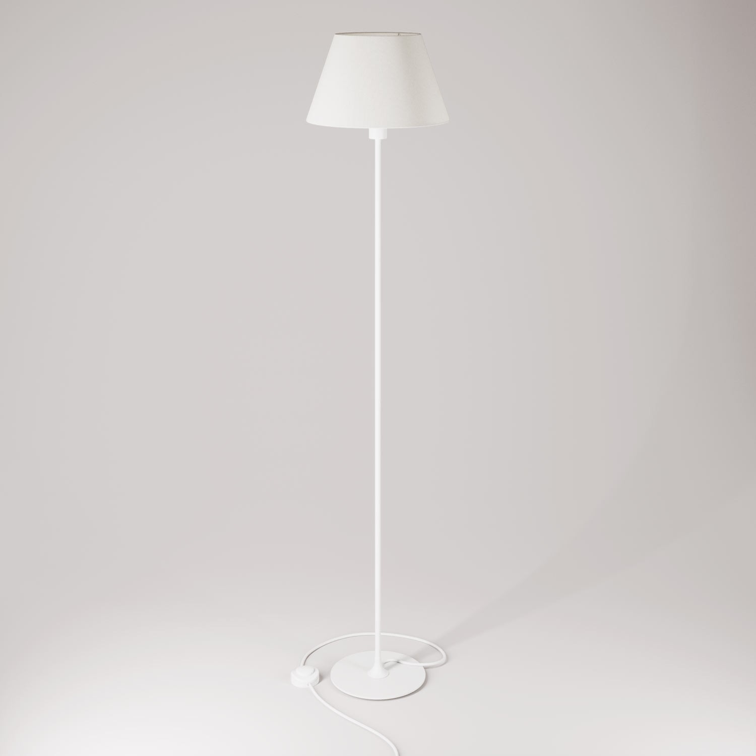 Lampadaire MAG-Y avec base ronde en métal et abat-jour Impero M