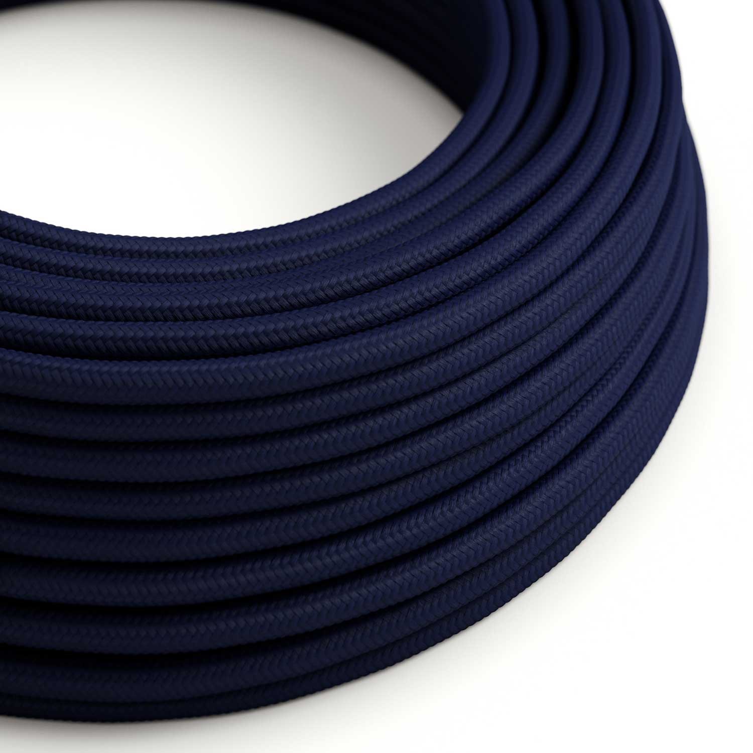 Rallonge électrique avec câble textile RM20 Effet Soie Bleu Foncé